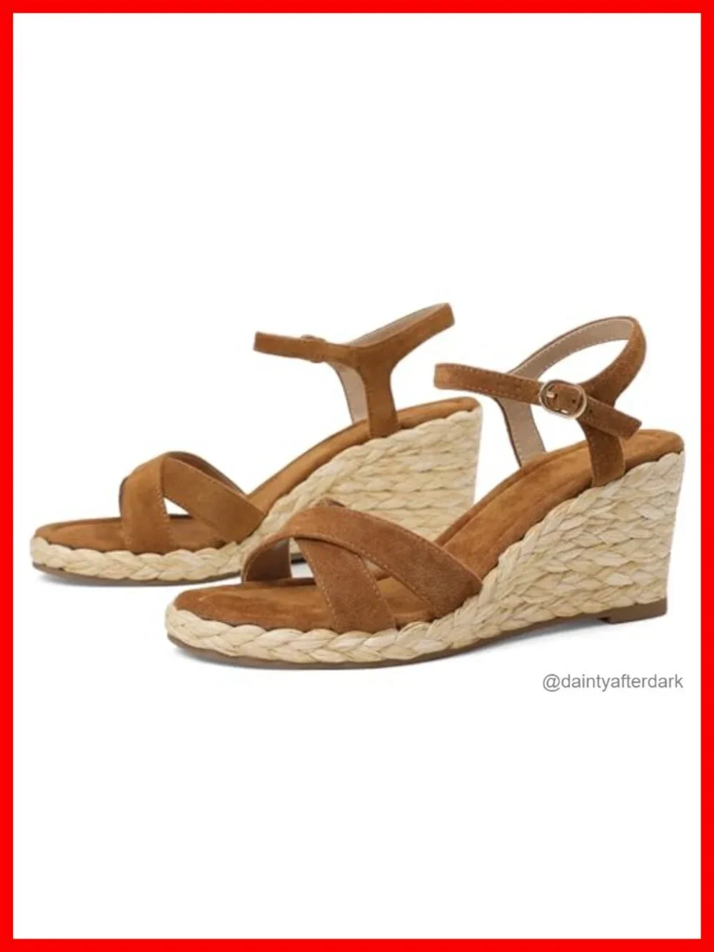 Women's Espadrille Wedge Sandals Raffia Platform Ankle Strap Heel